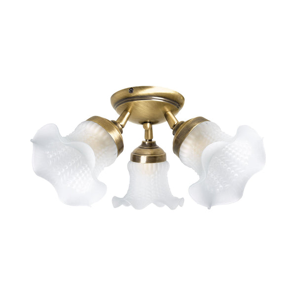t4option0_0 | Floral Ceiling Light Brass Glass Premium Design Ghidini 1849