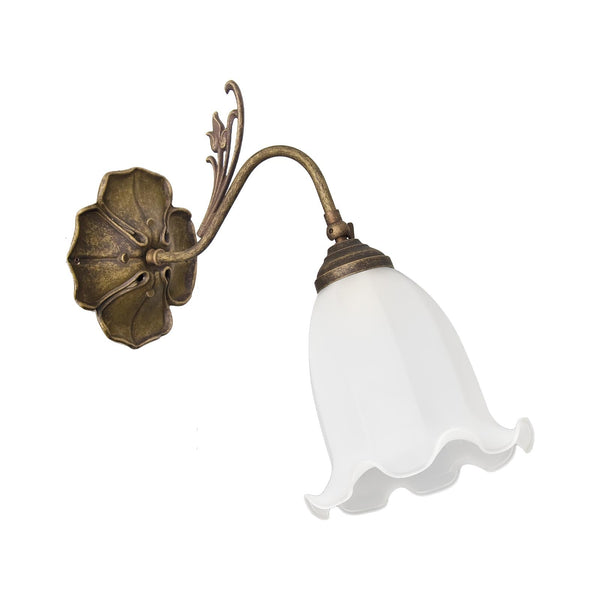 t4option0_0 | Floral Wall Sconce Light In Old Brass Liberty Style Ghidini 1849
