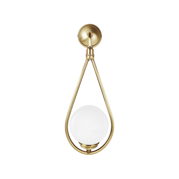 t4option0_0 | Glass Globe And Brass Wall Sconce Italian Iside Ghidini 1849
