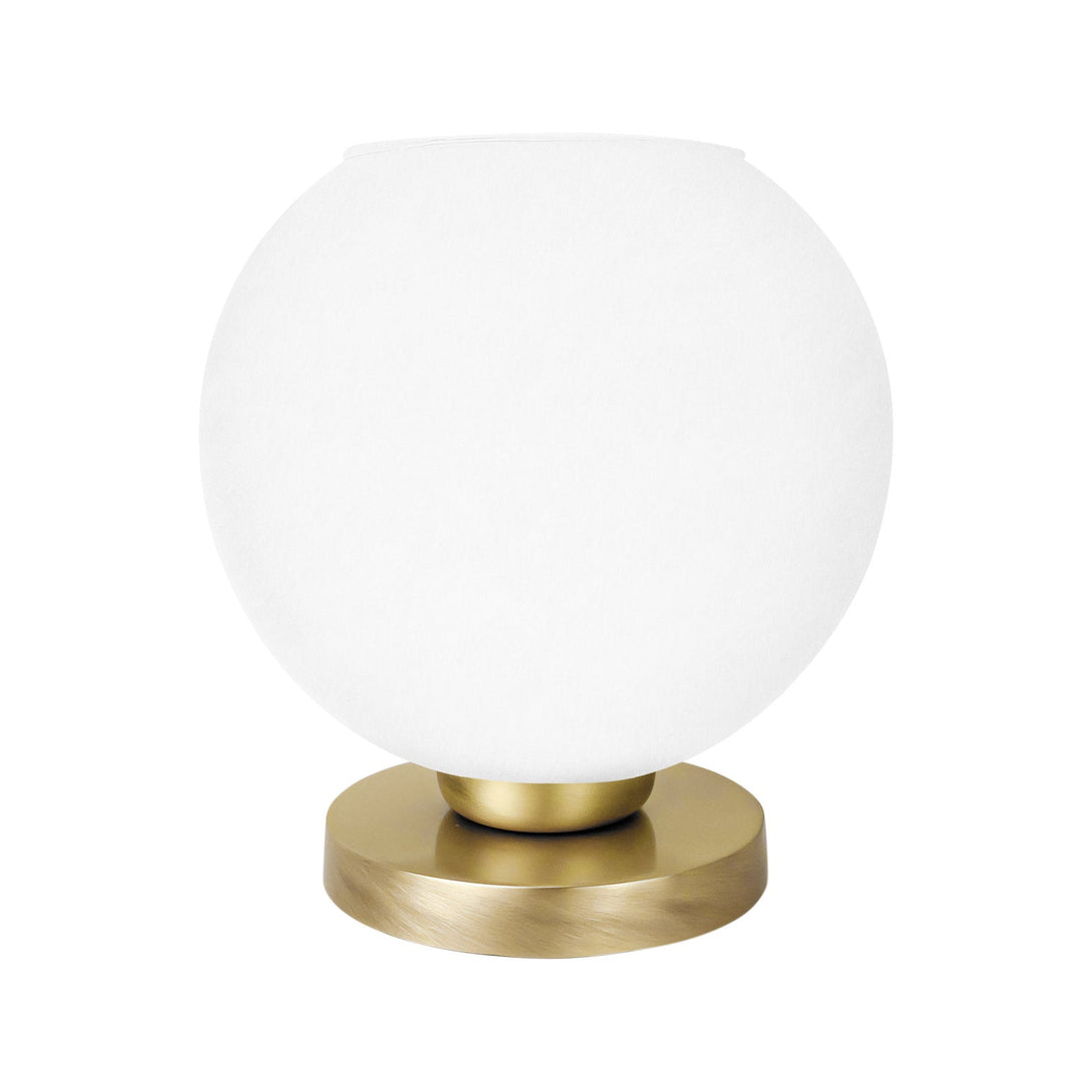 Globe Bedside Light Real Brass White Large Glass Ghidini 1849