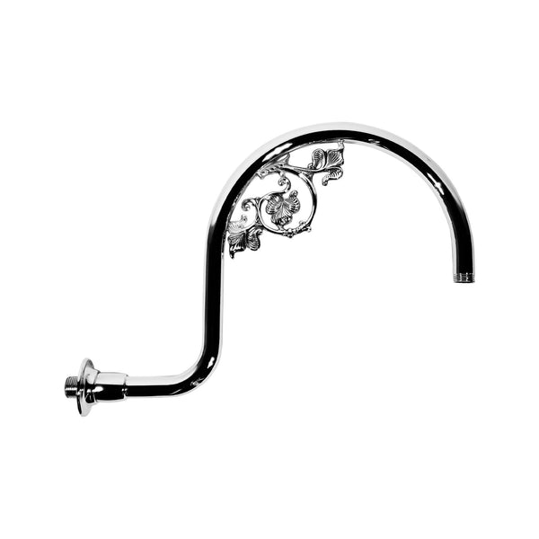 t4option0_0 | Gooseneck Shower Arm Chrome Brass Decorative 36 Cm Ghidini 1849
