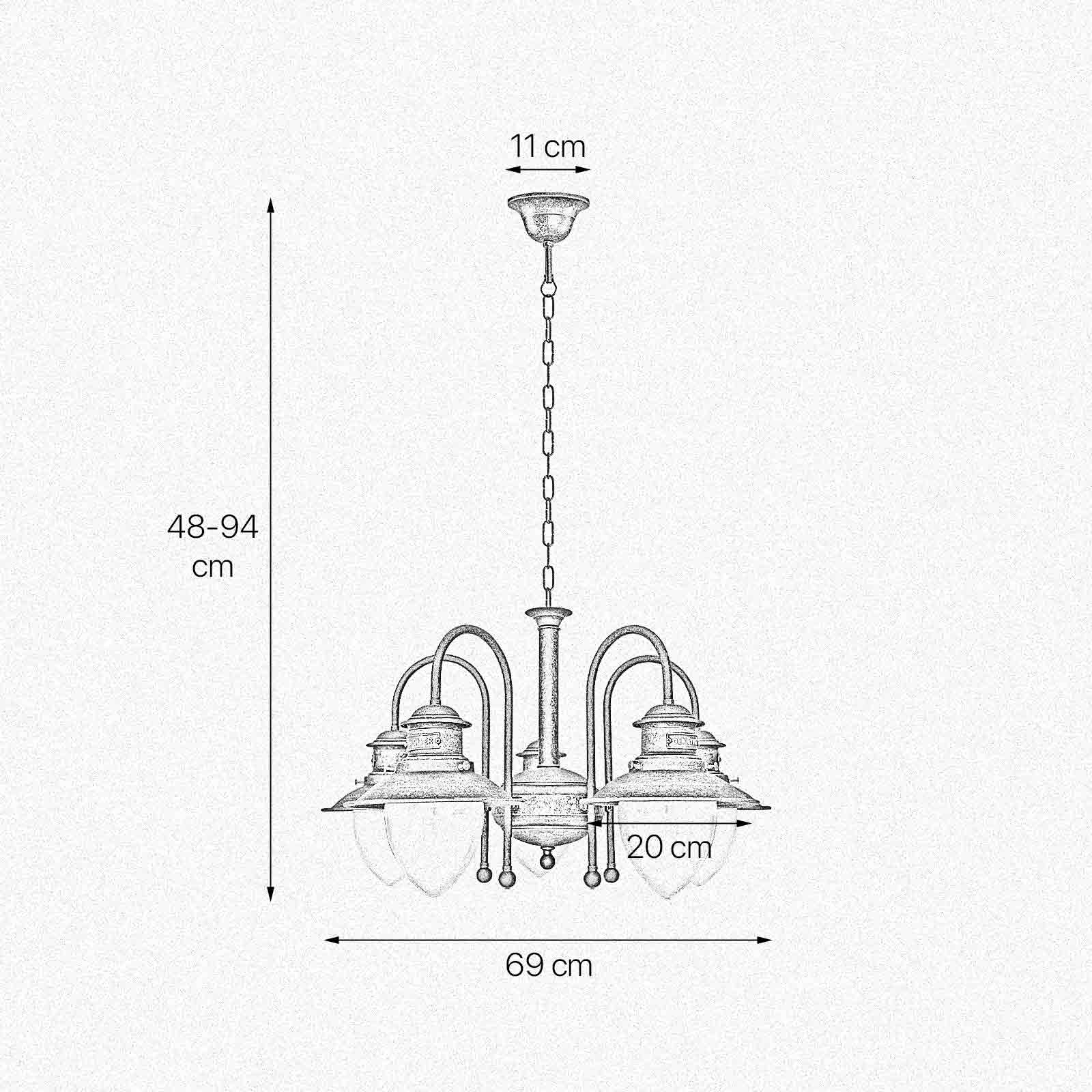 t4option0_0 | Industrial Brass Chandelier Old Marine Al Mare Ghidini 1849