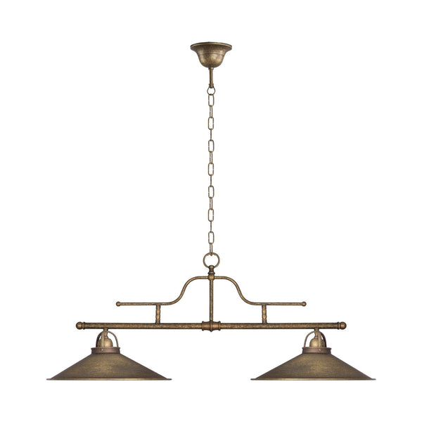 Industrial Chandelier Dining Room Old Brass Country Ghidini 1849