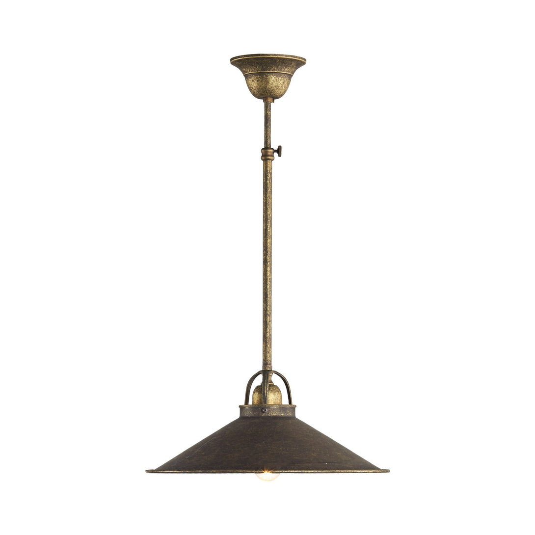 Industrial Drop Light Antique Brass Adjustable Alice Ghidini 1849