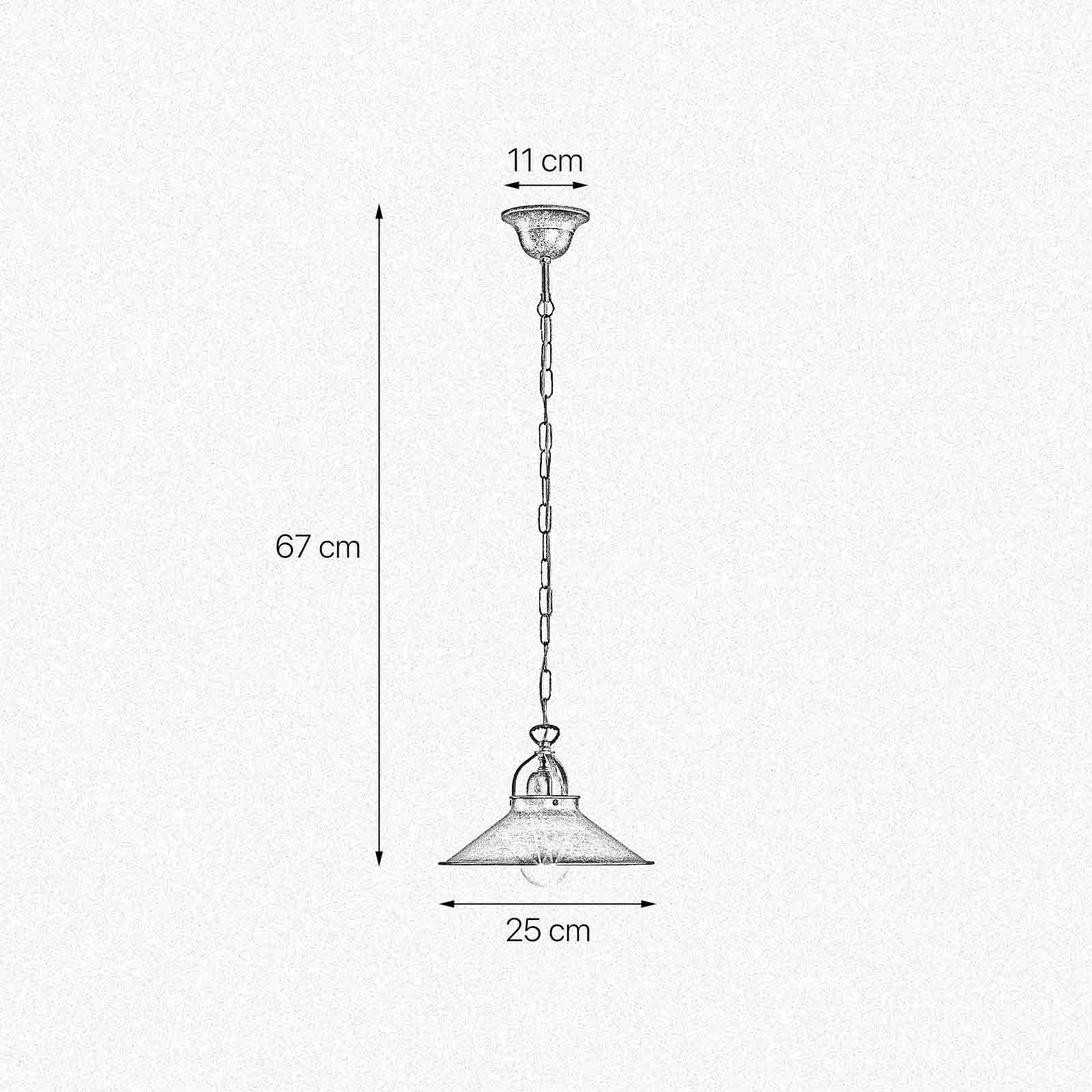 Industrial Hanging Light For Pubs 25 Cm Alice | Ghidini 1849