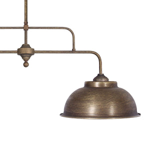 Industrial Metal Pendant Light Aged Brass Oslo Ghidini 1849