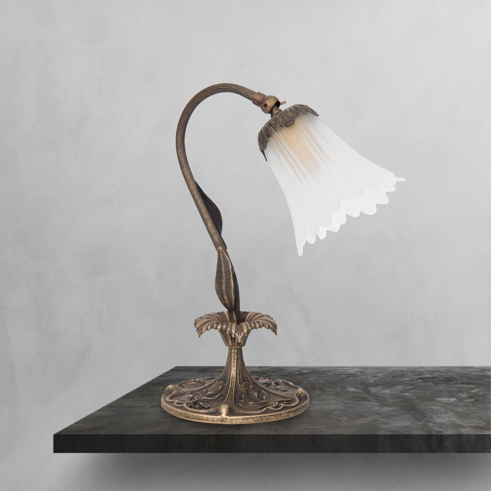 Antique Solid Brass Table Lamp Premium Country