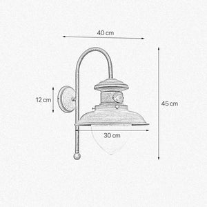 Marine Wall Light Antique Brass Large Al Mare | Ghidini 1849