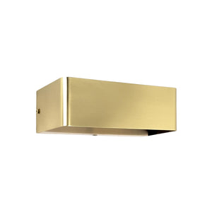 Minimal Wall Light Rectangular in Brass Armonia | Ghidini 1849