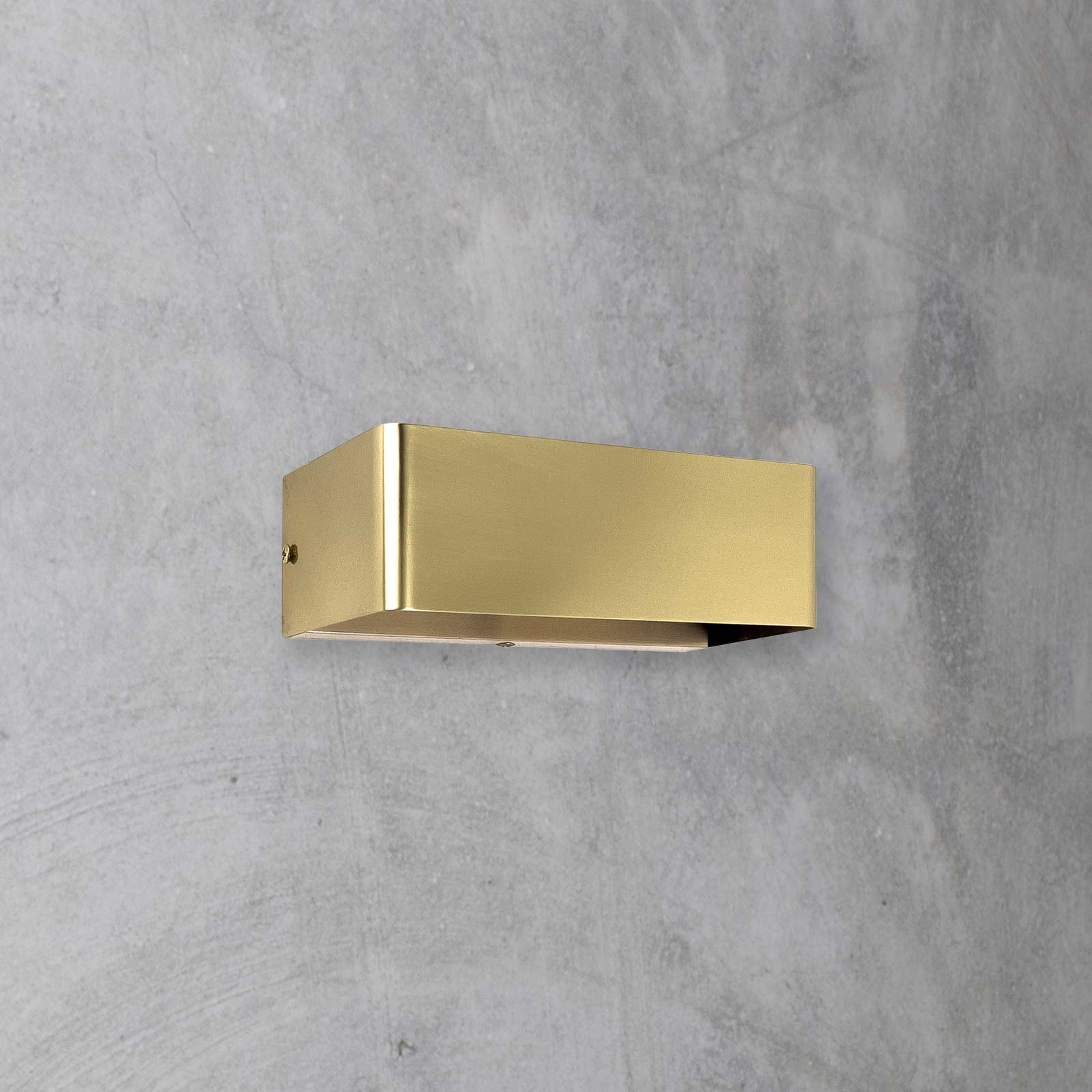 Minimal Wall Light Rectangular in Brass Armonia | Ghidini 1849