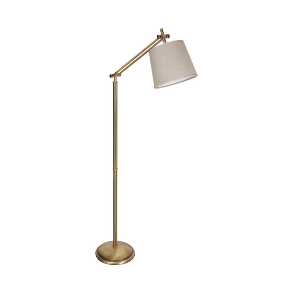 t4option0_0 | Moveable Floor Lamp Brass Classic With Linen Shade Ghidini 1849