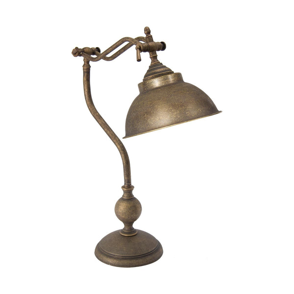 Old Brass Table Lamp Premium Industrial Oslo Ghidini 1849