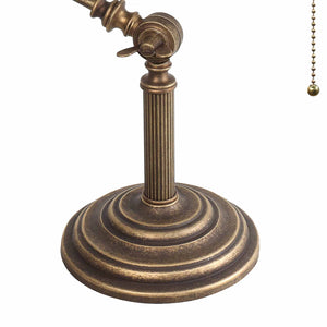 t4option0_0 | Old Fashioned Green Desk Lamp Antique Brass Ghidini 1849