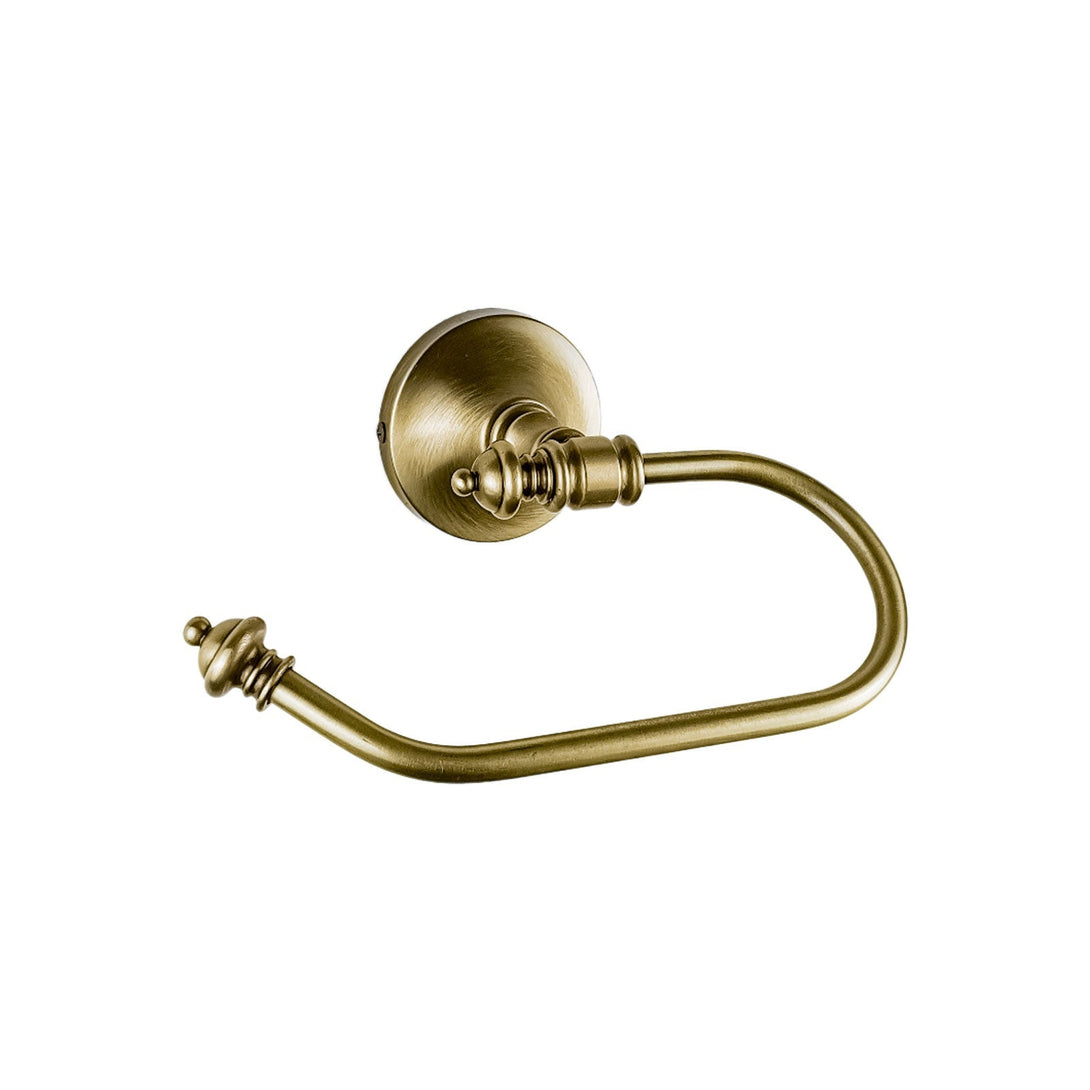 Old Fashioned Toilet Roll Holder Real Brass Olimpo Ghidini 1849