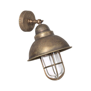 Outdoor Adjustable Wall Light Old Style Brass | Ghidini 1849