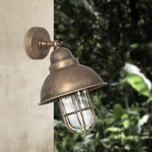 Outdoor Adjustable Wall Light Old Style Brass Ghidini 1849