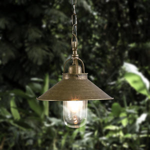 Outdoor Hanging Lamp Antique Brass Premium Giada | Ghidini 1849