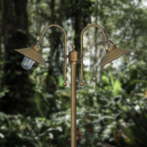 Outdoor Lights With Pole Antique Brass Giada | Ghidini 1849