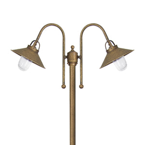 Outdoor Lights With Pole Antique Brass Giada | Ghidini 1849