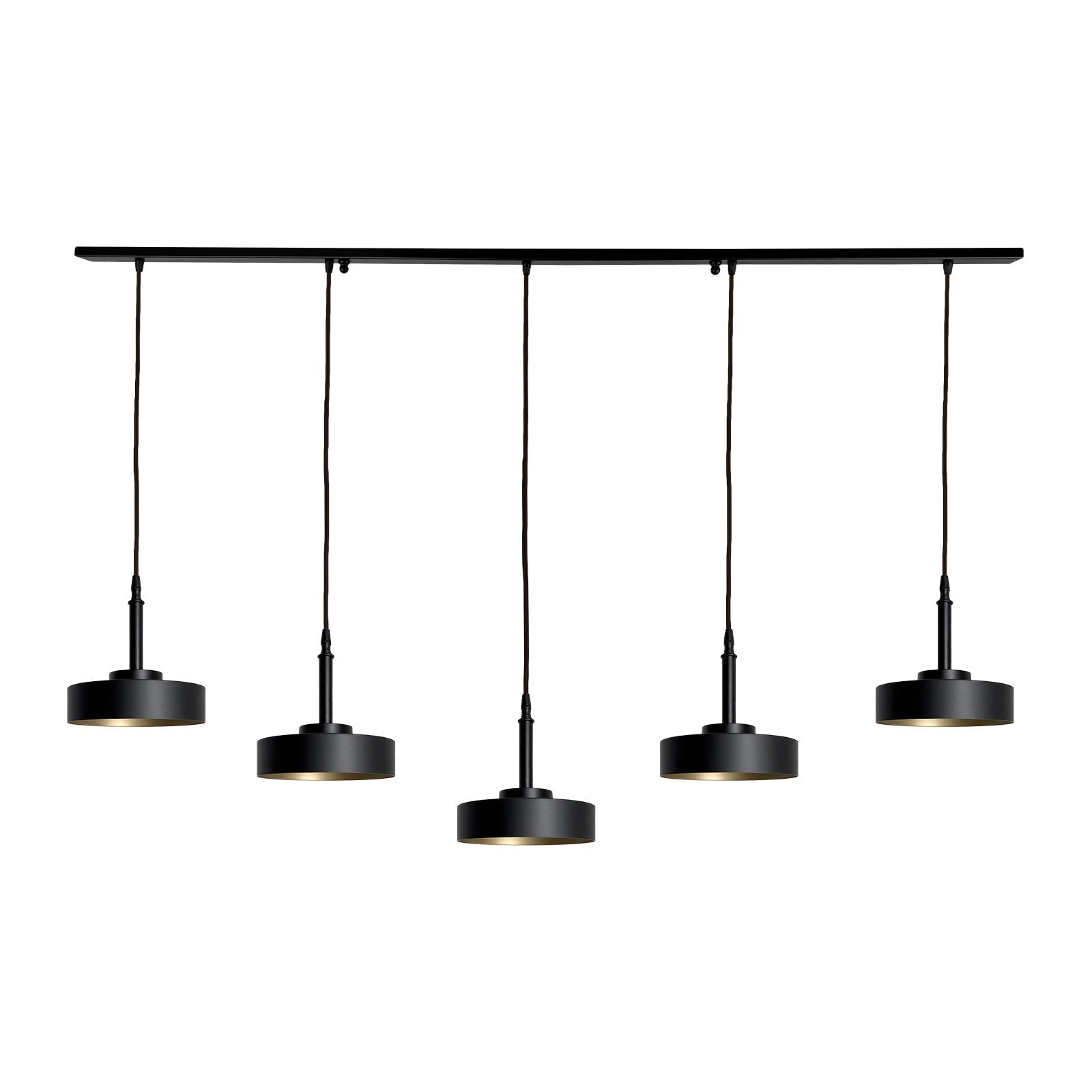 Pendant Light Black Gold Living Room Premium | Ghidini 1849