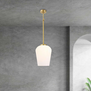 Pendant Light Glass Tulip Brass Adjustable Talis | Ghidini 1849