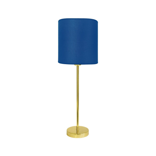  t4option0_0 | Polished Brass Table Lamp Blue Lampshade Sofis Ghidini 1849