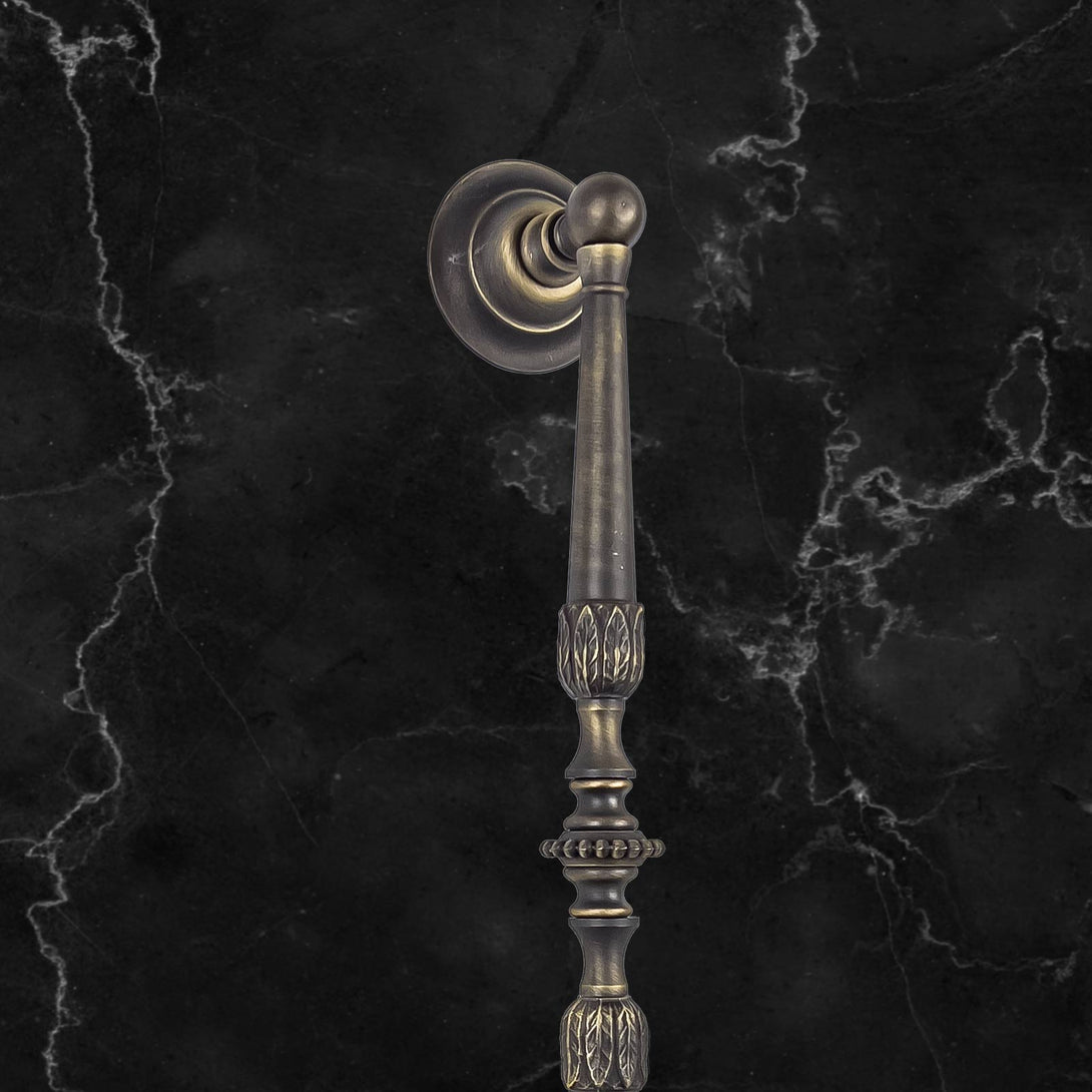 Pull Handle in Solid Brass Art Nouveau Style Ghidini 1849