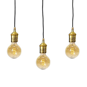 Retro Pendant Light Brass 7 Lights Vesta | Ghidini 1849