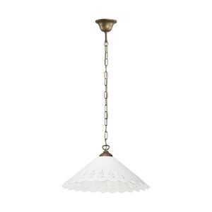 t4option0_0 | Rustic Hanging Light Large Ceramic Shade Ghidini 1849