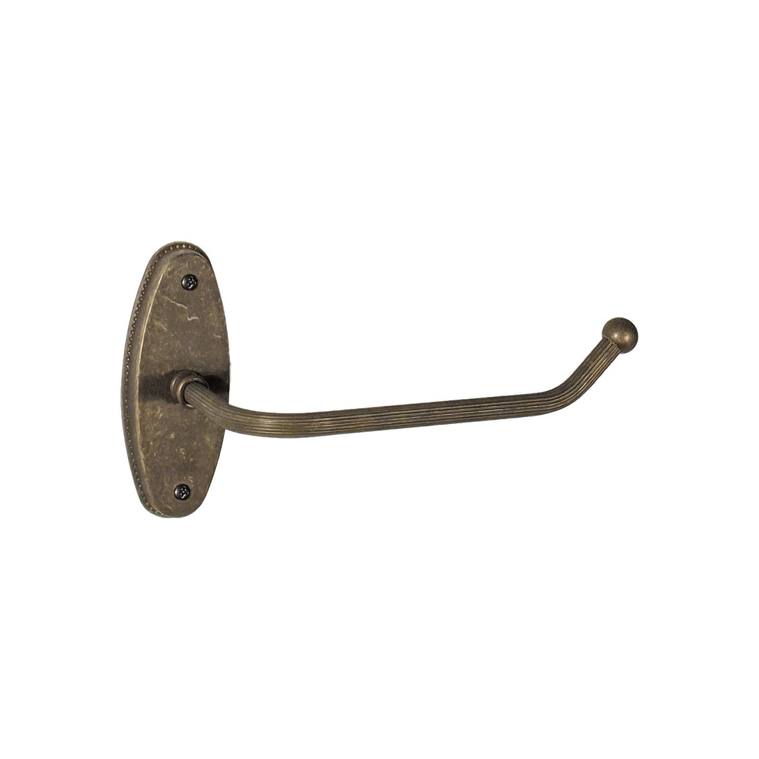 Rustic Industrial Toilet Paper Holder In Old Brass Ghidini 1849