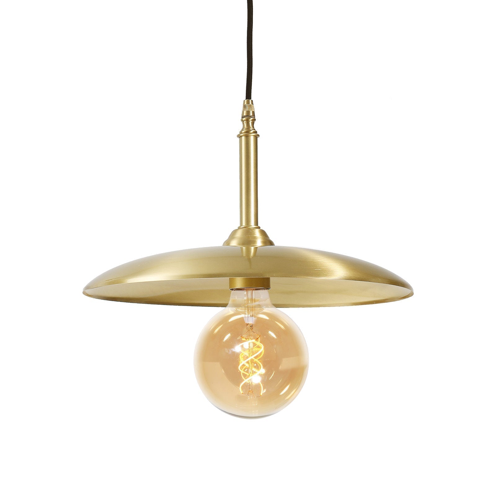 Satin Brass Pendant Light Large Vintage Elio | Ghidini 1849