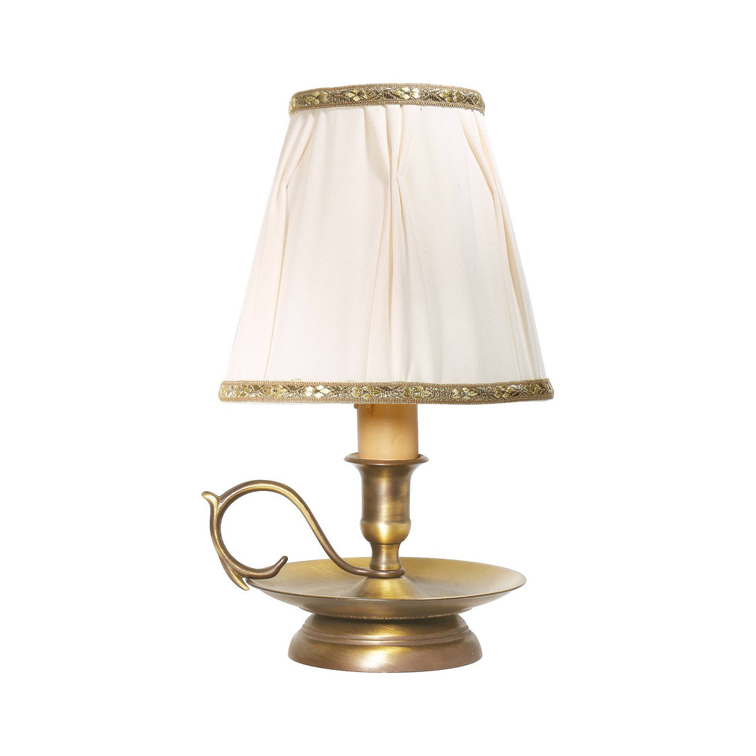 Small Bedside Lamp Abat Jour With Candle Style Base Ghidini 1849