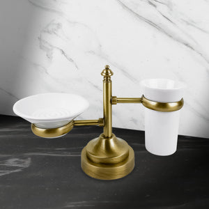 t4option0_0 | Soap Dish And Toothbrush Holder Set Retro Brass Ghidini 1849