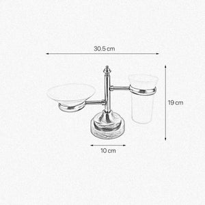 t4option0_0 | Soap Dish And Toothbrush Holder Set Retro Brass Ghidini 1849