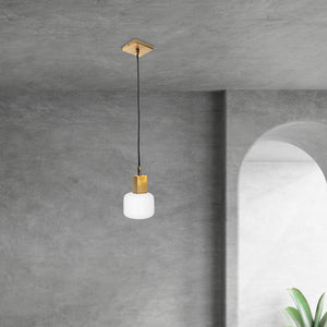 Square Pendant Light In Brass Adjustable Creta | Ghidini 1849