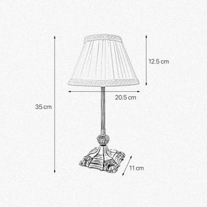 Table Lamp Art Nouveau Real Brass Premium Design | Ghidini 1849