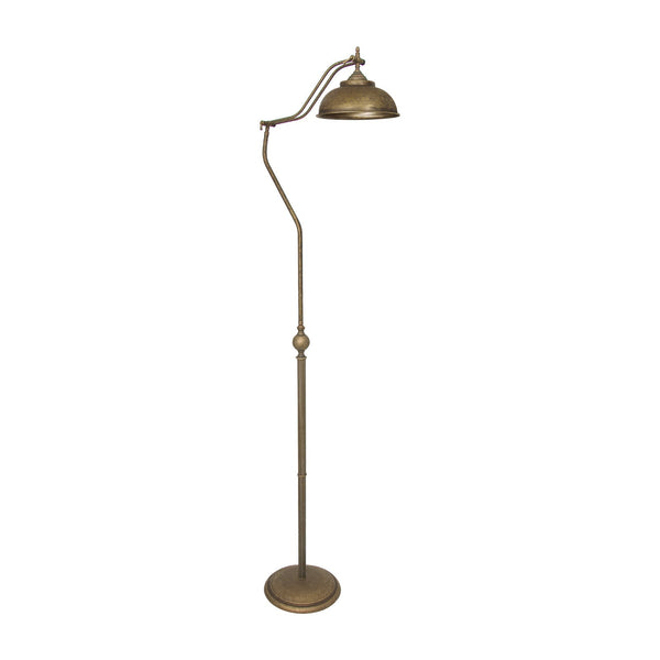 Wilde Polished Brass Task Floor Lamp