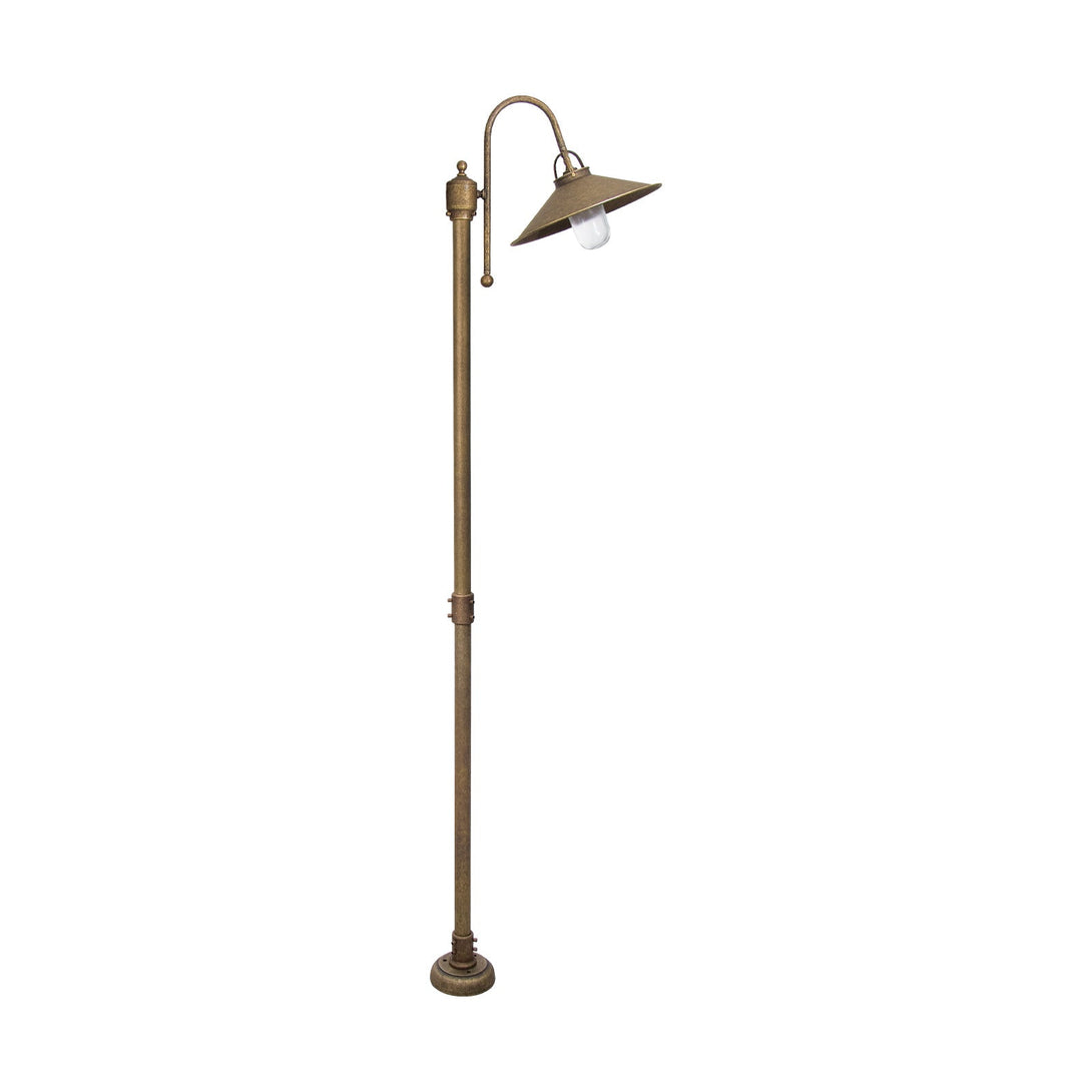 Tall Outdoor Light Post With Pole Antique Brass Giada Ghidini 1849