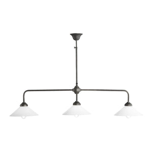 Three Pendant Lights Over Dining Table Sofia | Ghidini 1849