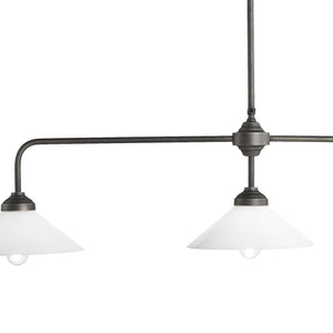 Three Pendant Lights Over Dining Table Sofia | Ghidini 1849