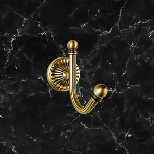 Traditional Robe Hook In Brass Royal Design Dafne | Ghidini 1849