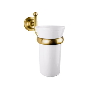 t4option0_0 | Traditional Toothbrush Holder Ceramic Brass Ottavia Ghidini 1849