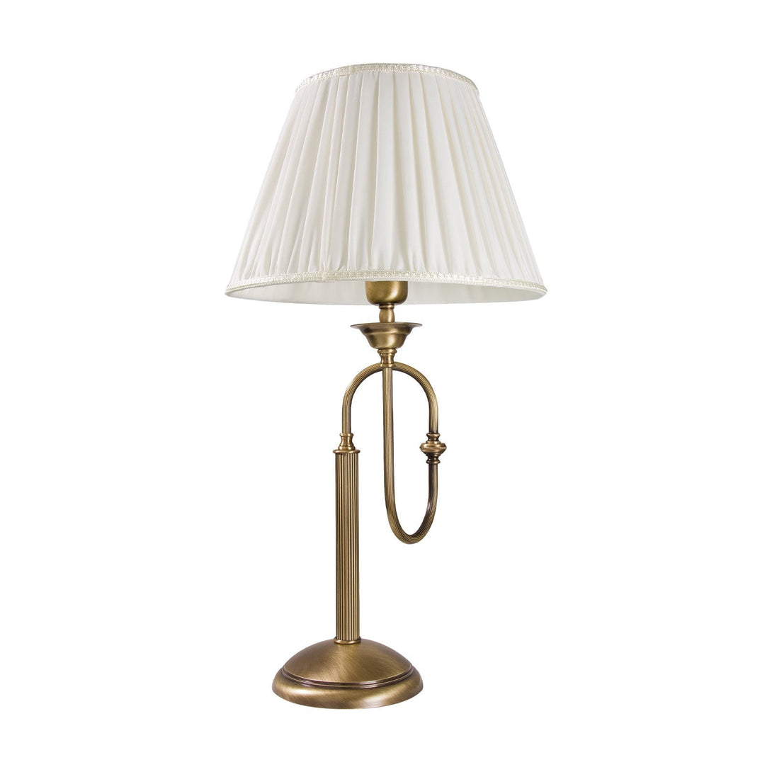 Trumpet Table Light Moveable Brass And White Shade Ghidini 1849