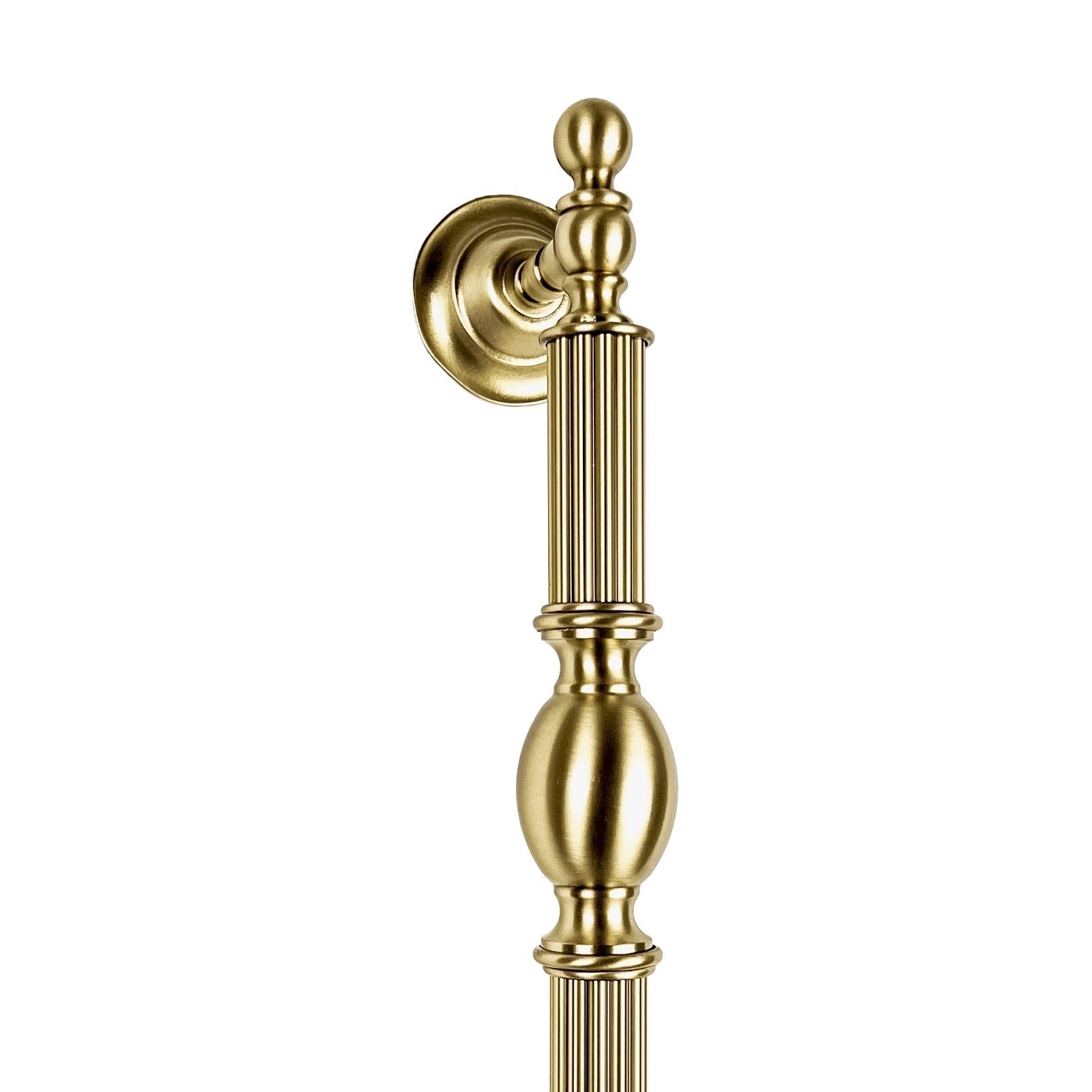 Vintage Brass Pull Handle Classic Art Deco | Ghidini 1849