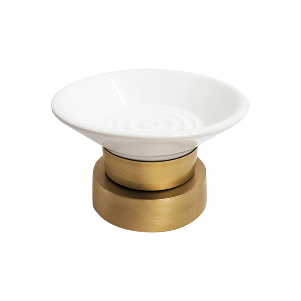 t4option0_0 | Vintage Brass Soap Dish Premium Glossy Ceramic Ghidini 1849