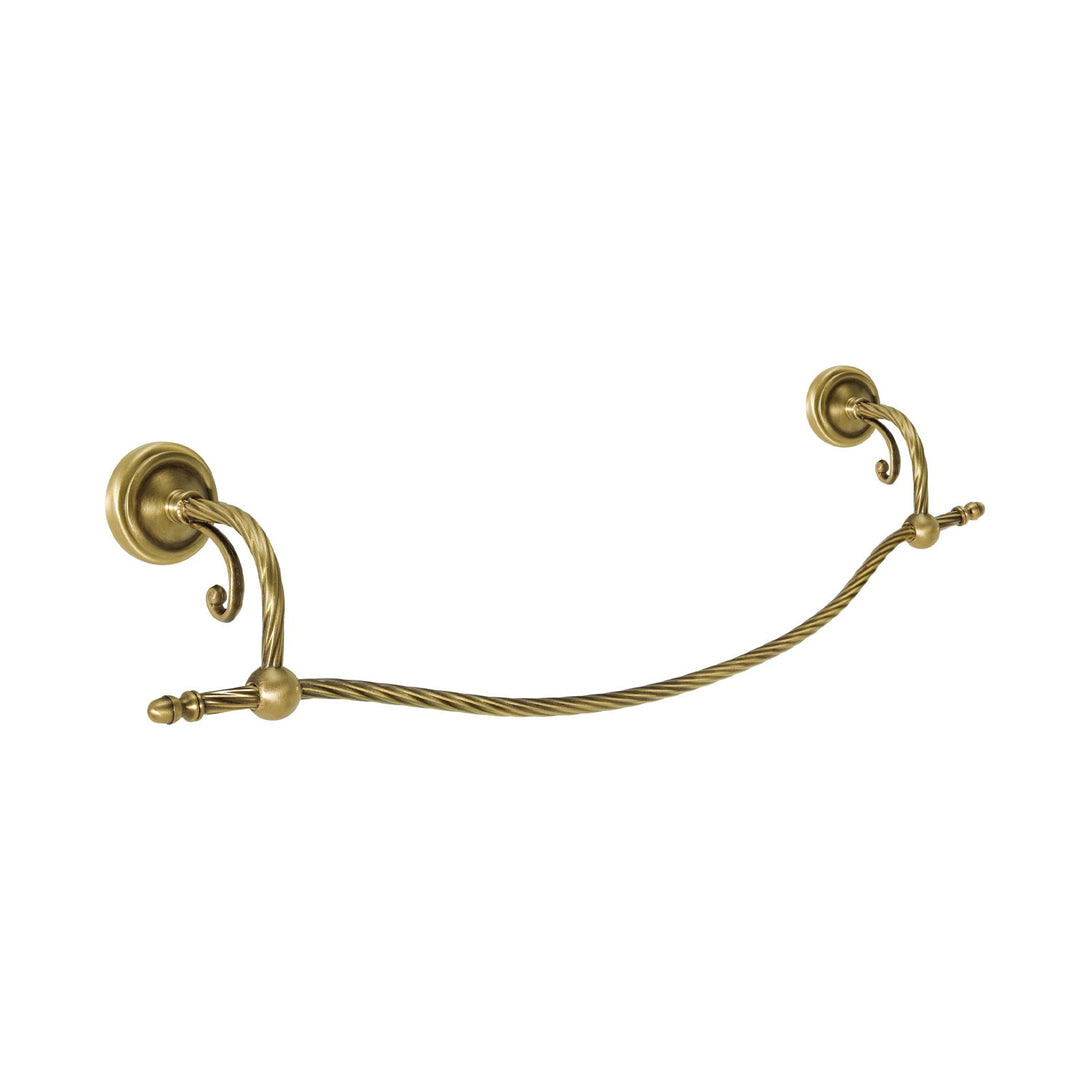 Vintage Brass Towel Rack With Solid Design Impero Ghidini 1849