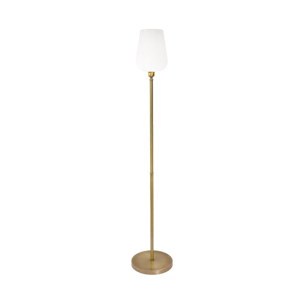 t4option0_0 | Vintage Floor Lamp Brass White Tulip Shade Talis Ghidini 1849