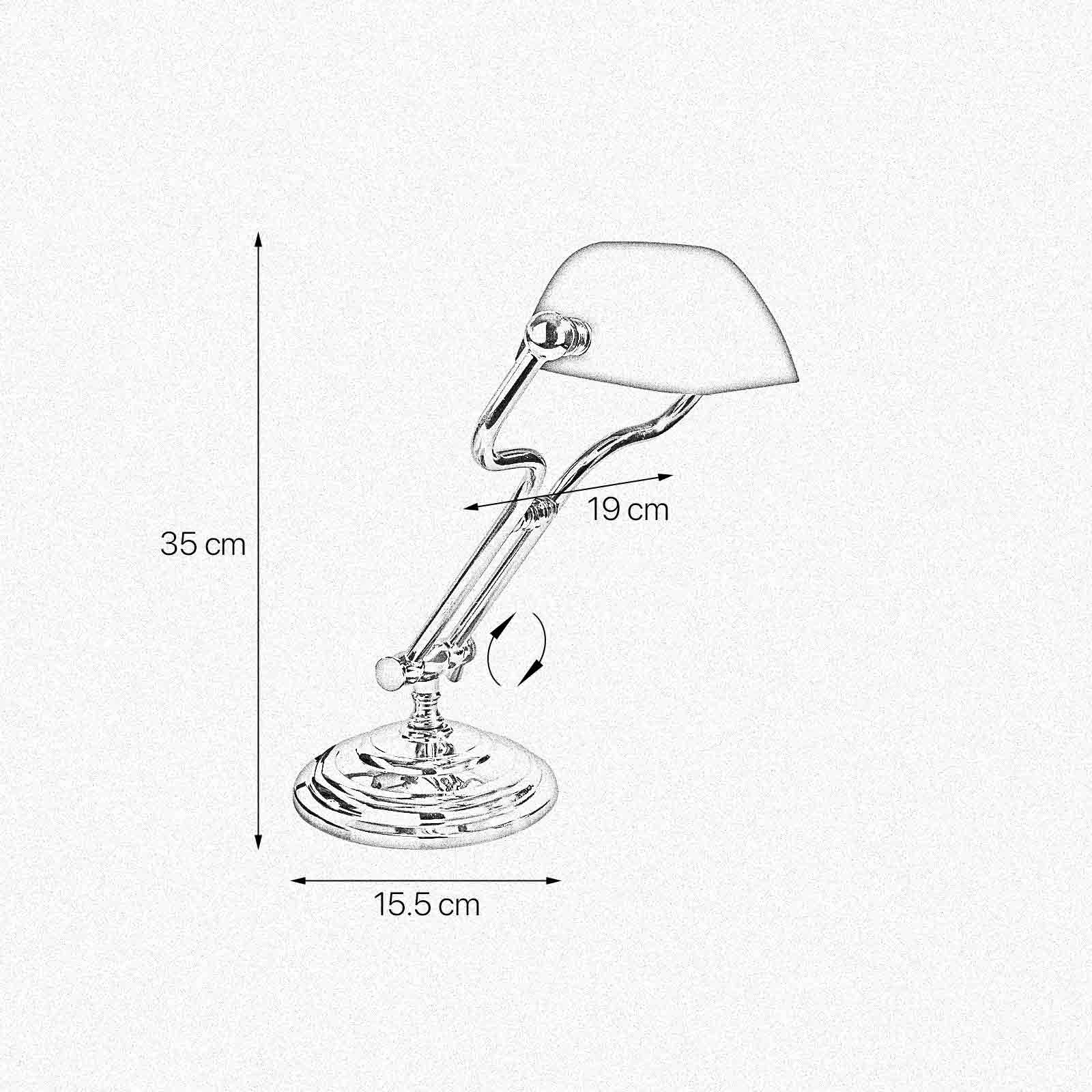 Vintage Library Desk Lamp Brass Small Version | Ghidini 1849