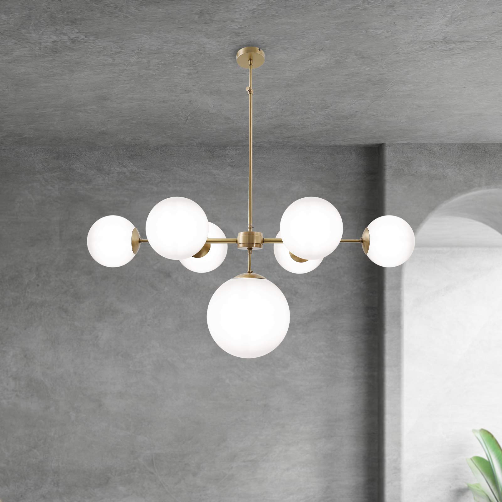 t4option0_0 | Vintage Pendant Light Brass Globe Living Room Ghidini 1849