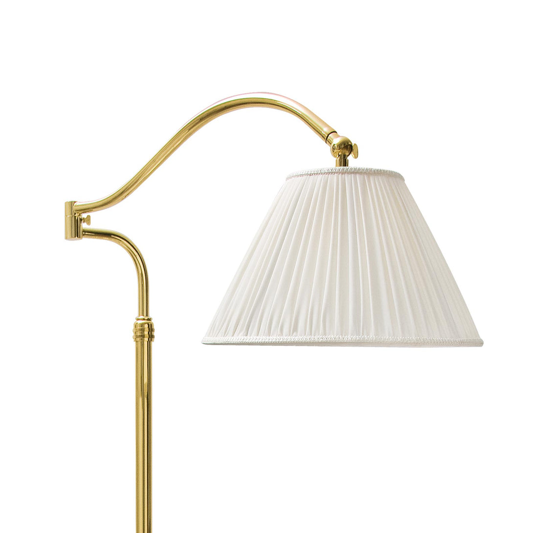 Vintage Swing Arm Floor Lamp Premium Italian Brass Ghidini 1849